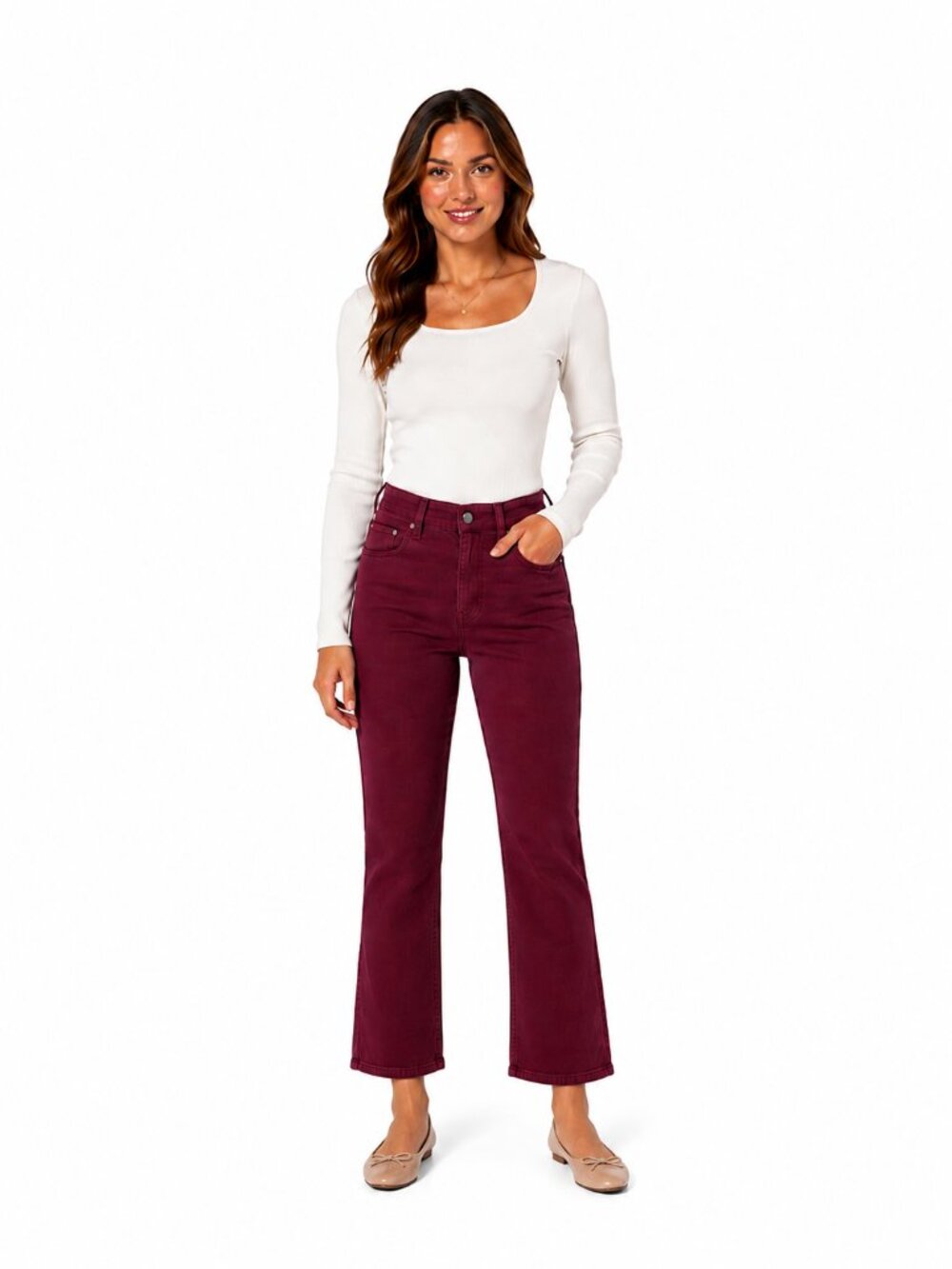 WOMEN WITH CONTROL Button Zip Zinfandal Contour Curves Jeans NWOT 6P